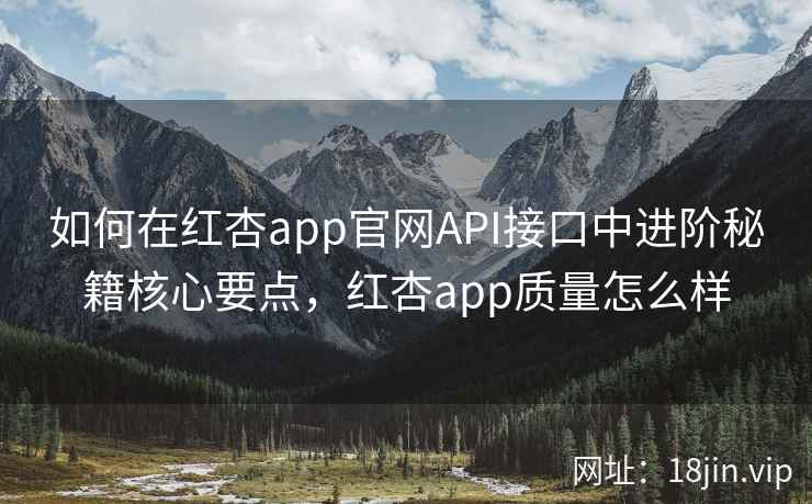 如何在红杏app官网API接口中进阶秘籍核心要点，红杏app质量怎么样